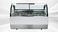 NSF 13 pan Gelato Ice Cream Display Showcase DW-13R