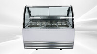 NSF 10 pan Gelato Display Showcase Dipping Cabinet DW-10R