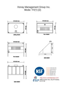 NSF Food Truck and Concession Trailer Only Hood 4 FT