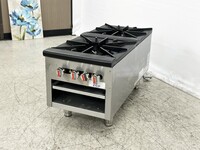 NSF 18ins double hole stock pot range HS-1D