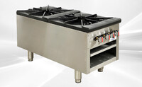NSF 18ins double hole stock pot range HS-1D
