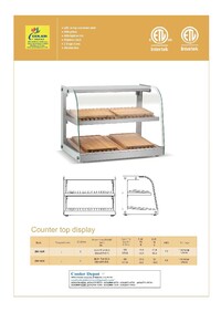 Bakery Display Case Commercial Countertop NSF ZW-100R