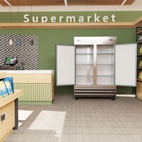 NSF ETL Commercial Two door refrigerator XB54R