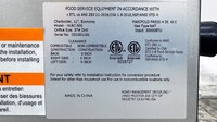NSF 12 inches Radiant broiler HLRC-300