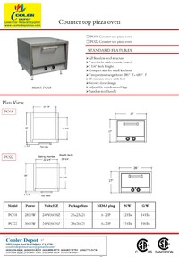 NSF 3600W Pizza Oven Double Deck Bakery Fire Stone PO22