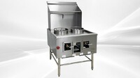 NSF S13+13 36 ins chinese wok range with waterfall TC-W2L0S NG