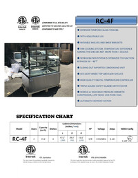 Refrigerated bakery refrigerator case 3 shelf NSF 48 in CW-371