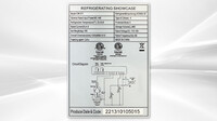 Refrigerated bakery refrigerator case 3 shelf NSF 48 in CW-371