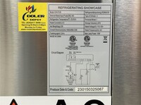 Refrigerated bakery refrigerator case NSF 72 in CW-570R