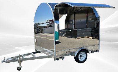 77 in Food Vending Trailer Mobile Concession Both windows FT27