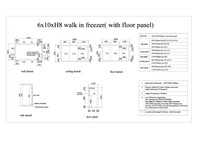 Clearance NSF Walk-In freezer box W6-D10-H8 ft