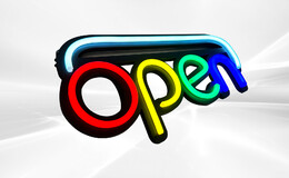 LED Business open sign M19