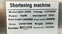 Commercial Reversible Dough Sheeter 220v or 110v QSJ-520E