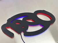 LED Tube Neon Business Open Sign Oval Shaped M25