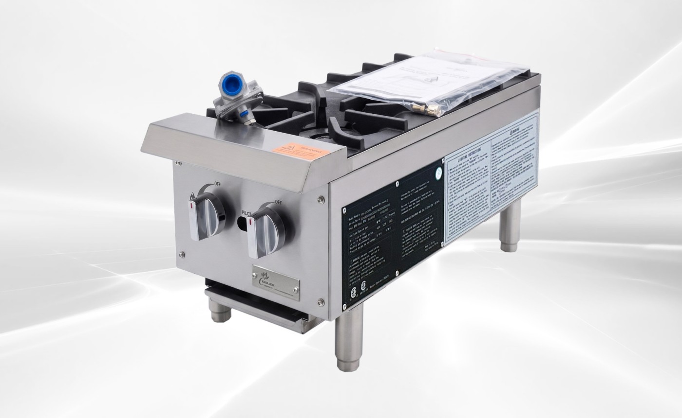 NSF 12 ins two burner hotplate CCHPA12