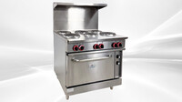 NSF 36"6 Sealed Element Electric Range, 208v 3ph ER36