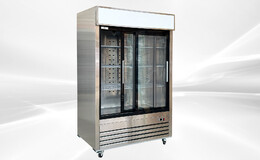 NSF 54 inches Two Slide glass Door Refrigerator AKRG-13781