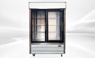 NSF 54 inches Two Slide glass Door Refrigerator AKRG-13781