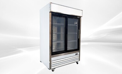 NSF 54 inches Two Slide glass Door Refrigerator AKRG-13781