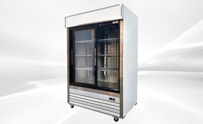 NSF 54 inches Two Slide glass Door Refrigerator AKRG-13781