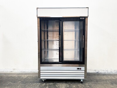 NSF 54 inches Two Slide glass Door Refrigerator AKRG-13781