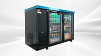 NSF 48 ins Beer Black Glass Door Back Bar Cooler case CBB48H