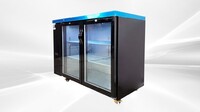 NSF 48 ins Beer Black Glass Door Back Bar Cooler case CBB48H