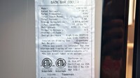 NSF 48 ins Beer Black Glass Door Back Bar Cooler case CBB48H