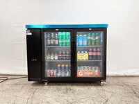 NSF 48 ins Beer Black Glass Door Back Bar Cooler case CBB48H