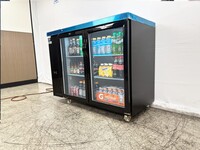 NSF 48 ins Beer Black Glass Door Back Bar Cooler case CBB48H