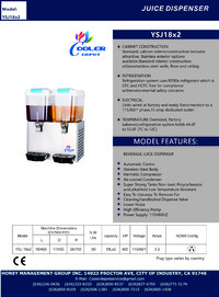 Clearance Double  Juice Dispenser Juices Dispenser YSJ18-2