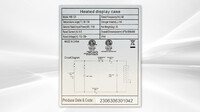 NSF 26 ins Heated Showcase HW-120