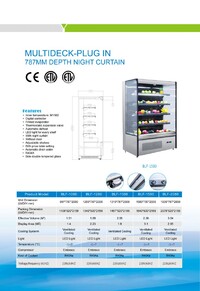NSF 60 ins open air display case refrigerator 110v BLF1580