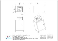 Portable sink 1 compartment Sink Mobile Hand Wash Station PS34-1