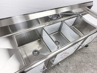 Portable sink 3 compartment 90 ins Hand wash Station PO90-3