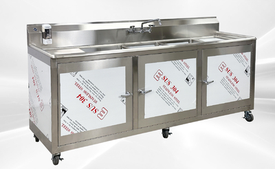 Portable sink 3 compartment 90 ins Hand wash Station PO90-3