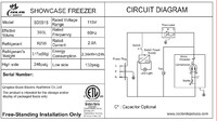 NSF 60 inches 14 cu ft Chest Glass door Freezer SD551S