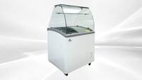 NSF 31 ins Gelato Ice Cream Dipping Cabinet SD251S with glass