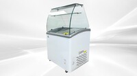 NSF 31 ins Gelato Ice Cream Dipping Cabinet SD251S with glass