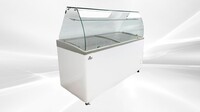 NSF 60 ins Gelato Dipping Cabinet Freezer SD551S with glass