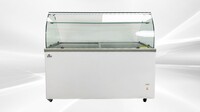 NSF 60 ins Gelato Dipping Cabinet Freezer SD551S with glass