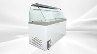 NSF 60 ins Gelato Dipping Cabinet Freezer SD551S with glass