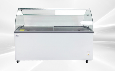 NSF 72 ins Gelato Ice Cream Freezer SD651S with glass