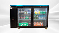 NSF 60 ins Beer Black Glass Door Back Bar Cooler case CBB60H