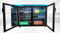 NSF 60 ins Beer Black Glass Door Back Bar Cooler case CBB60H