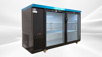 NSF 60 ins Beer Black Glass Door Back Bar Cooler case CBB60H