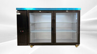 NSF 60 ins Beer Black Glass Door Back Bar Cooler case CBB60H