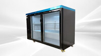 NSF 60 ins Beer Black Glass Door Back Bar Cooler case CBB60H