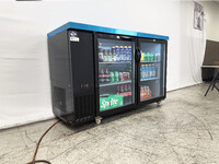 NSF 60 ins Beer Black Glass Door Back Bar Cooler case CBB60H