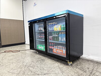 NSF 60 ins Beer Black Glass Door Back Bar Cooler case CBB60H